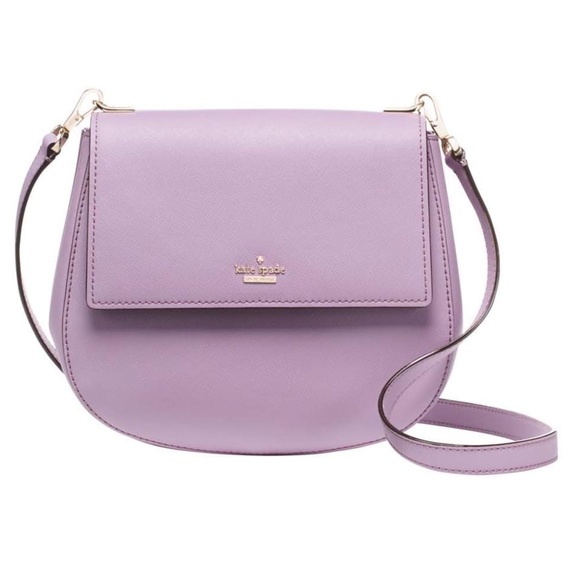 Kate Spade Cameron Street Byrdie Saddle Lilac Petal Crossbody Bag - Picture 2 of 13